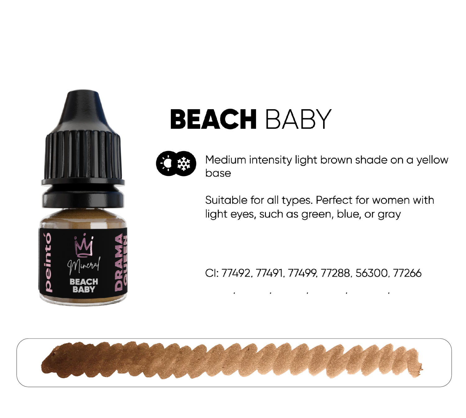 PEINTO წარბის პიგმენტი BEACH BABY
